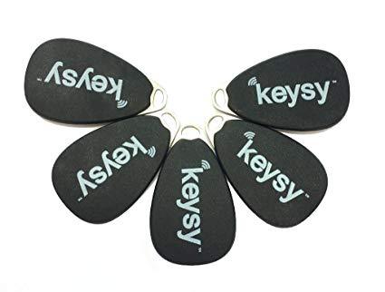 KEYSY REWRITABLE KEYFOBS - 5 PACK